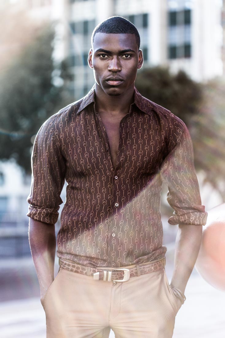 Bekanntes schwarzes Männermodel fotografiert von Daniel Waschnig aus Klagenfurt, Kärnten, Österreich