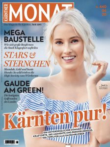 Verena Kollienz fotografiert für das Cover des Kärntner Monats - Fotografiert in Krumpendorf am Wörthersee in Kärnten